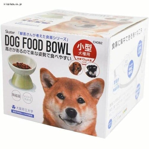 ペットフード スケーター 小型犬用 食器 陶磁器製 ペットフード入れ マット付 CHOB2