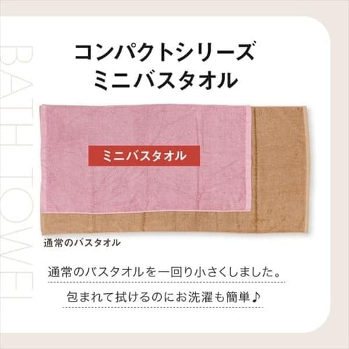コンパクトシリーズスリムバスタオル 2枚組 7252583F │アイリス
