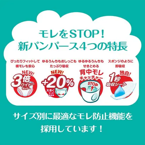 【4個】パンパース さらケアパンツ SJ M たっち 52枚 【プラザセレクト】_9