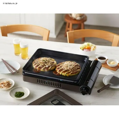 カセットガスホットプレート 焼き上手さんβ ブラウン CB-GHP-B_2