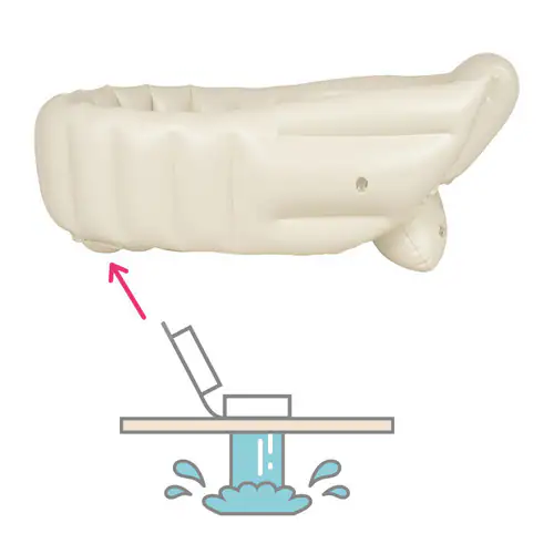 リッチェル ふかふか ベビーバスK ベージュ 120391 【プラザセレクト】_5