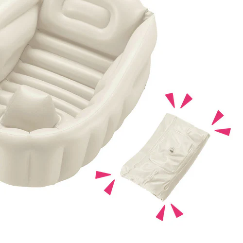 リッチェル ふかふか ベビーバスK ベージュ 120391 【プラザセレクト】_7