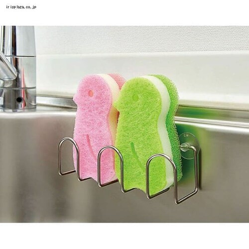 手に馴染むキッチンスポンジ(抗菌剤入)ペンギン10個組 【代引き不可】_5