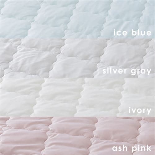 ボックスシーツ シングル キルト 夏用 接触冷感 抗菌防臭 シルバーグレー_2