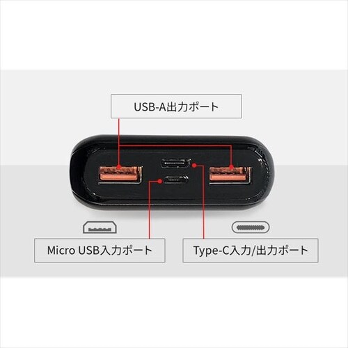 モバイルバッテリー 3台同時充電 20000mAh IPB-C2003 ブラック _10