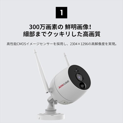 Wi-Fiネットワークカメラ10局レコーダーセット 白 7256081│アイリス