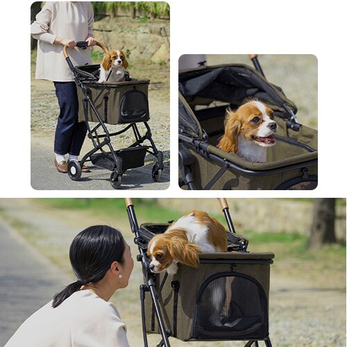 2way 4輪ペットカート 1691109001 7256505 │アイリスオーヤマ公式通販