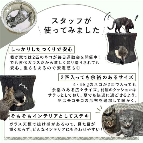 ペットハウス＆テーブル 丸型（大） ホワイトペットベッド ハウス 犬