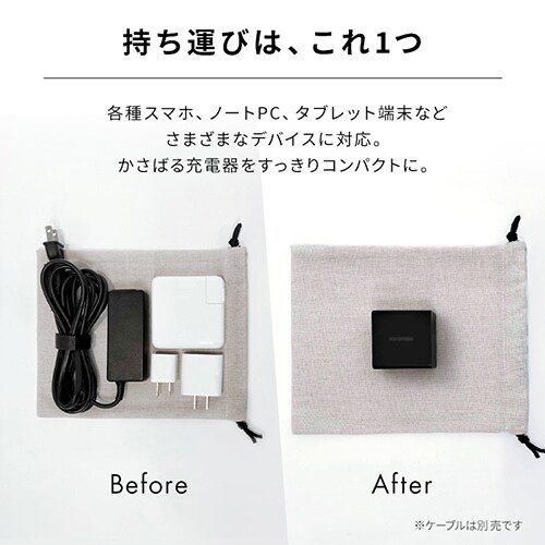  �[�d�� USB 2�|�[�g IQC-C652-B �u���b�N (Type-A/ Type-C) _2