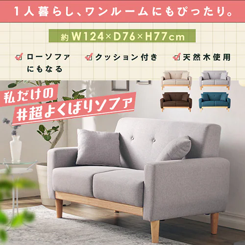 �\�t�@ 2�l�|�� �R���p�N�g 2WAY �N�b�V�����t�� NDS-2S �X�g�[���O���[_2