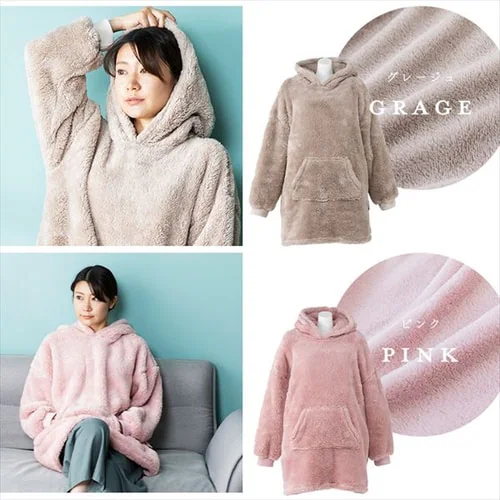 Blanko プルオーバー 85cm丈 マイクロミンクファー 洗濯可 ブラウン _15