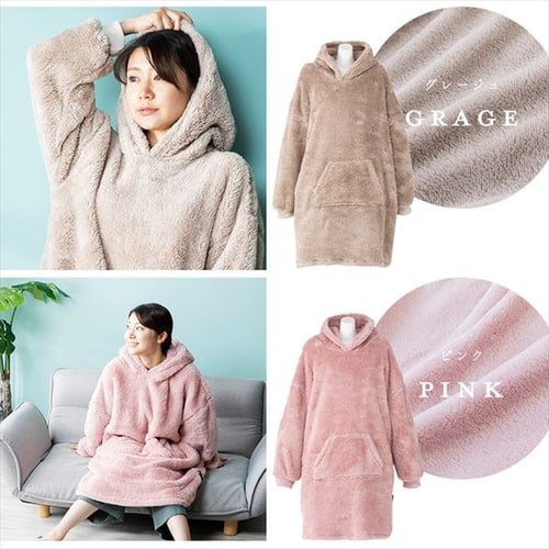 Blanko プルオーバー 100cm丈 マイクロミンクファー 洗濯可 アイボリー