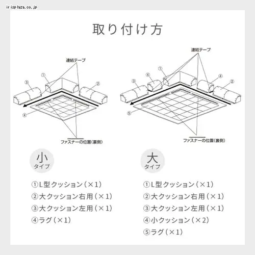 �R�[�i�[�N�b�V�����Z�b�g 165�~165 �t�����l�����n 2�w�\�� ���C�g�O���[ _15