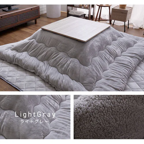 こたつ布団 正方形 190×190cm リバーシブル アイボリー _16