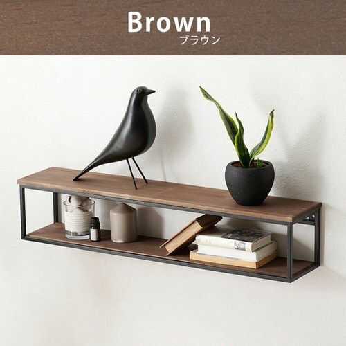 ウォールシェルフ 幅78cm 壁掛けラック KR-3861 ホワイトウォッシュ【時間指定不可】【プラザセレクト】 【直送】【代引き不可】_14