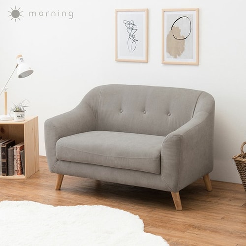 ソファ 2人掛け コンパクト 2WAY 2P-PB ピンクベージュ 【代引き不可