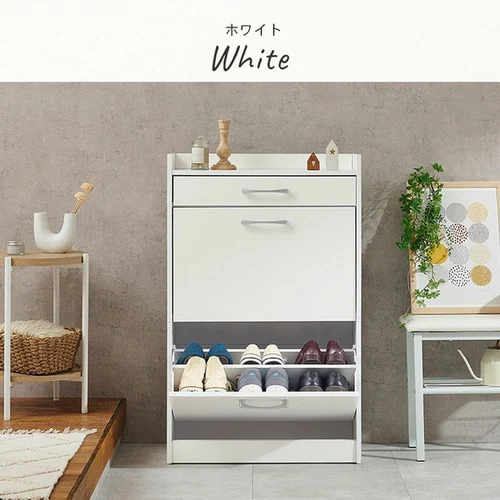 靴箱 スリム 縦型シューズラック RSR-1704 ナチュラル【時間指定不可】 【直送】【代引き不可】_17