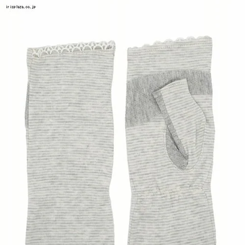 綿キシリ冷感ロングアームボーダー 9457 黒【代引き不可】_5