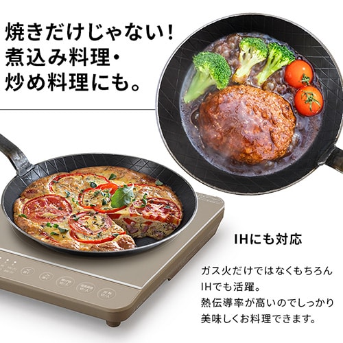 フライパン 鉄製フライパン 鉄製 Turk 浅型 28cm ロースト用 65228