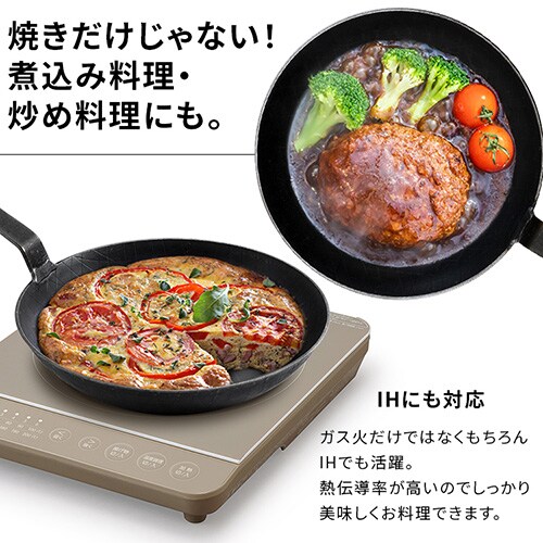 フライパン 鉄製フライパン 鉄製 Turk 深型 24cm ベントハンドルタイプ