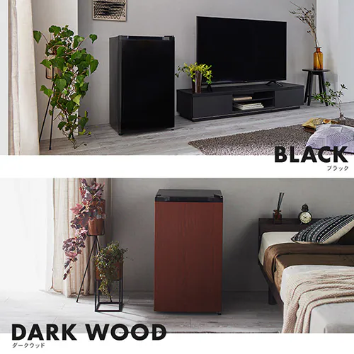 冷蔵庫 92L 小型 セカンド冷蔵庫 1ドア 幅47cm PRC-B091D-M ダークウッド_5