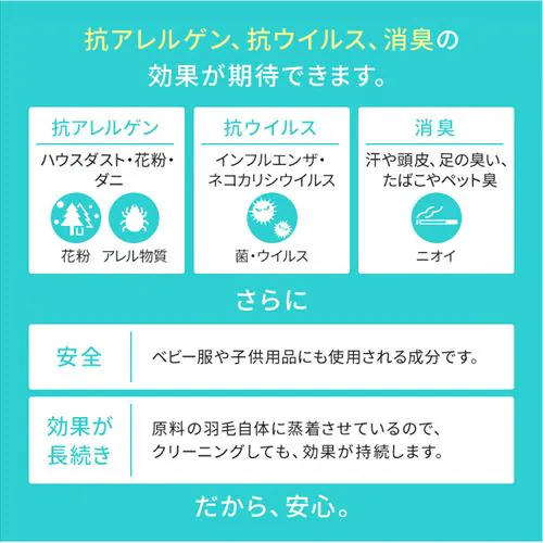 羽毛布団 シングル ハンガリー産 GGD93% 400dp 1.0kg ベージュ 【直送】 【代引き不可】_14
