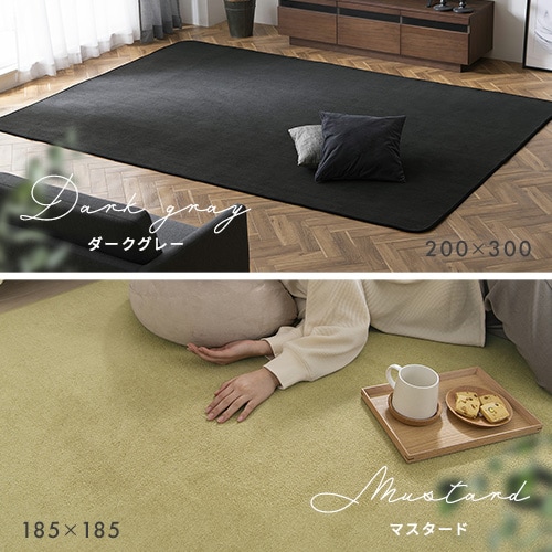 ラグ ソフトパイルラグ 抗菌防臭 防ダニ加工 丸洗い可能 200cm×300cm