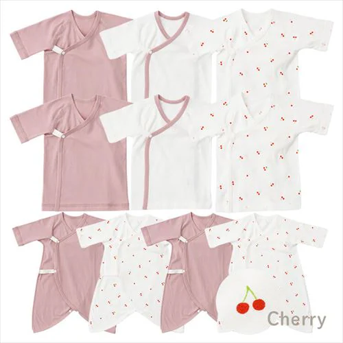 新生児肌着10枚組 くま(グレージュ)_6