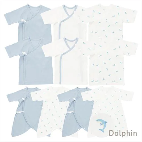 新生児肌着10枚組 くま(グレージュ)_8