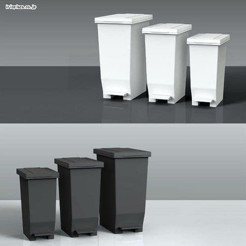 ゴミ箱 40L 両開き エバン ペダルペール A6304 ホワイト 7263269