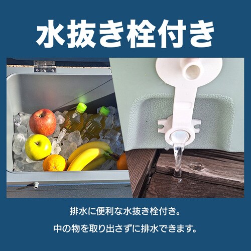 クーラーボックス 45L ハードタイプ IS-HCB45-WH ホワイト 7263518