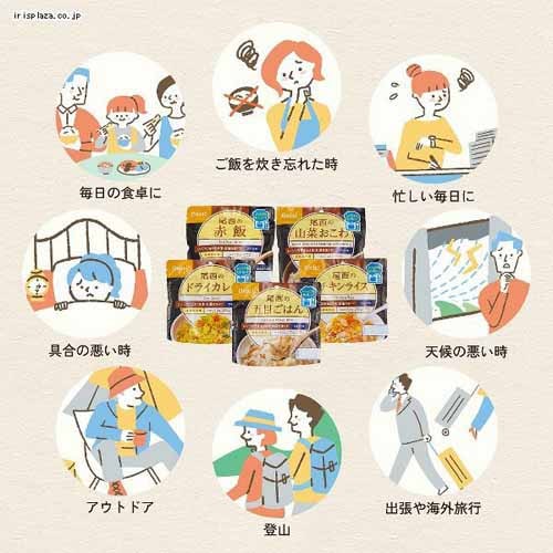 尾西食品 【20食セット】尾西のアルファ米 レンジ＋シリーズ 五目