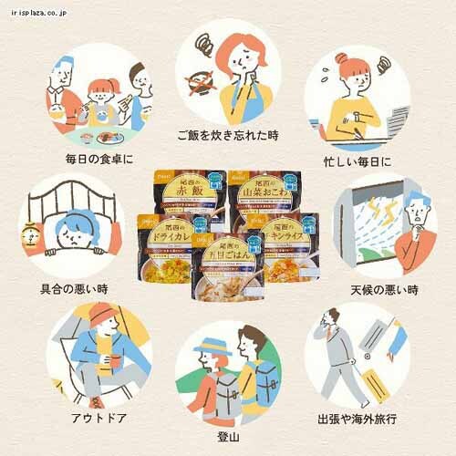 尾西食品 【20食セット】尾西のアルファ米 レンジ+シリーズ 赤飯_5