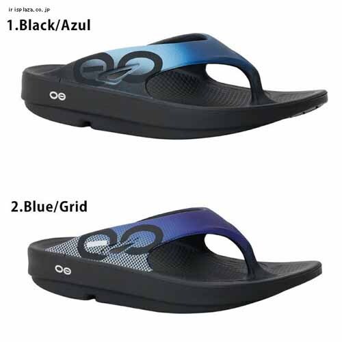 �T���_�� Oofos OOF1001 OOriginal Sport Flip ���s�A���i 30cm 1.Black/Azul_2