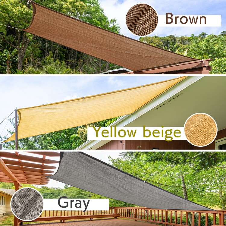 日除け クールシェード 2x3m ブラウン 7263861 │アイリスオーヤマ