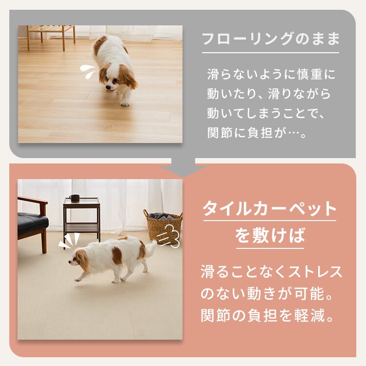 消臭タイルカーペット 50×50 TKP-SS50 ミックスグレー 7263880