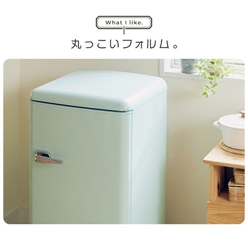 冷蔵庫 83L レトロ 小型 一人暮らし 1ドア 幅48cm PRR-081D-W ホワイト