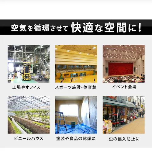 工業扇 工業扇風機 スタンド型 テクノス TEKNOS KG-459RI ブラック_4