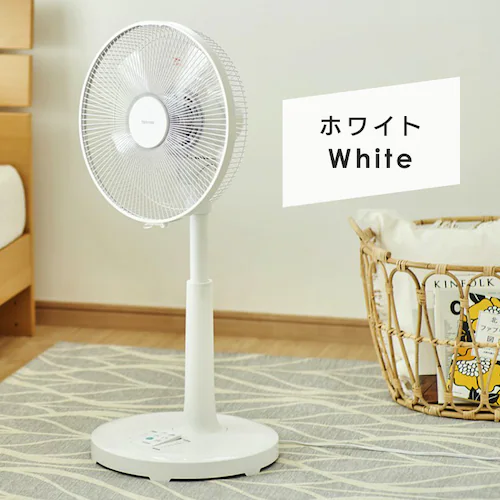 扇風機 DCモーター 左右首振り リモコン付 テクノス TEKNOSKI-327DC(G) グレー_2