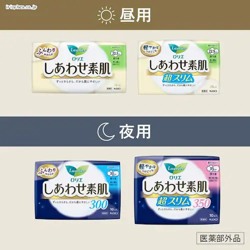 ロリエ しあわせ素肌 スリム 羽つき 特に多い昼用(25cm)30コ入_5