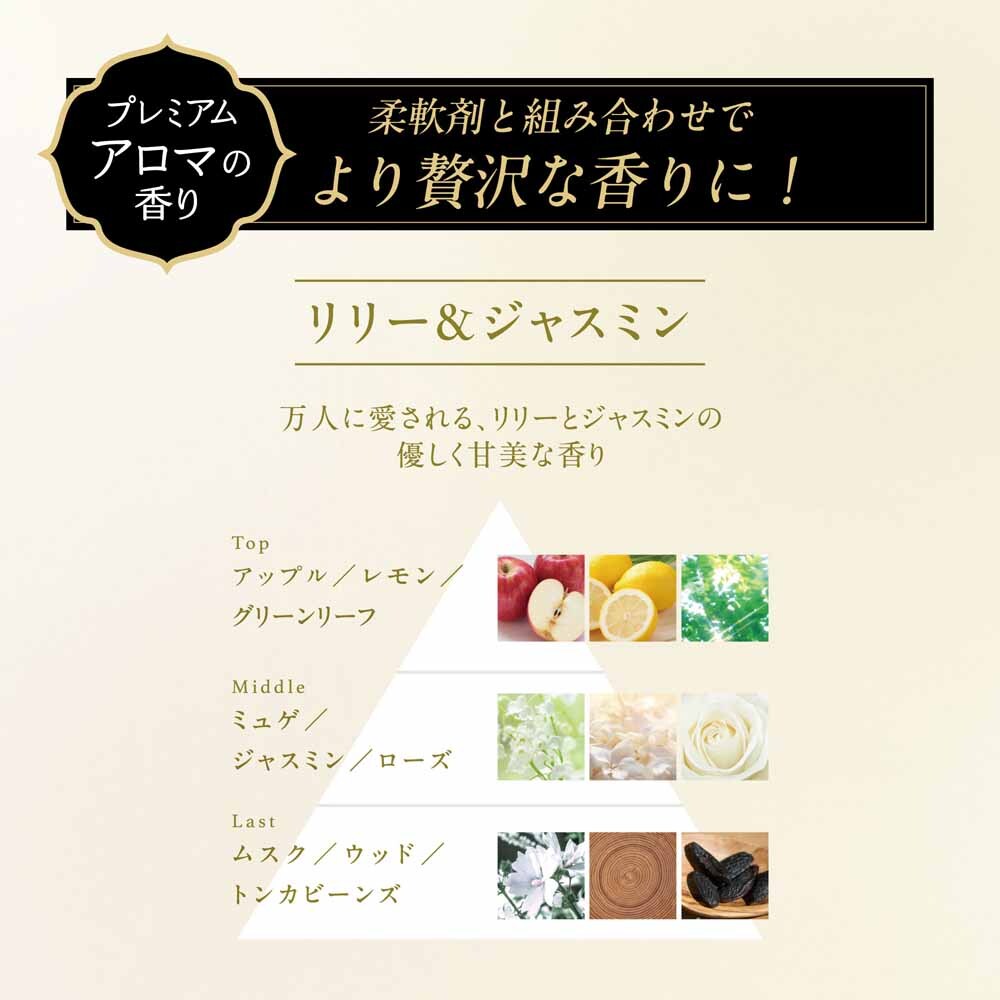 レノアオードリュクスアロマジュエル本体 470ml リリー＆ジャスミンの