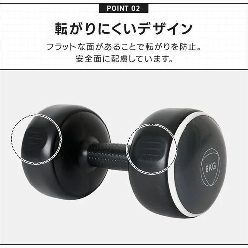 ダンベルセット TKS42HM002-1KG 1kg/ピンク【プラザセレクト】_3