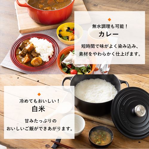 鍋 IH/ガス火 20cm 2.4L + お皿 22cm ル・クルーゼ レッド 7266973