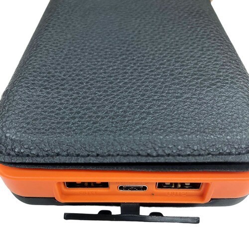 ソーラーパネル付き モバイルバッテリー ブラック HD-S1MB07TAWH