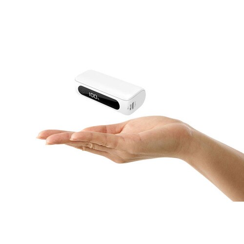 TypeC���o�͑Ή� 5000mAh �f�W�^���\�� ���o�C���o�b�e���[ HD2-MBTCH5000WH �z���C�g�y�v���U�Z���N�g�z_3