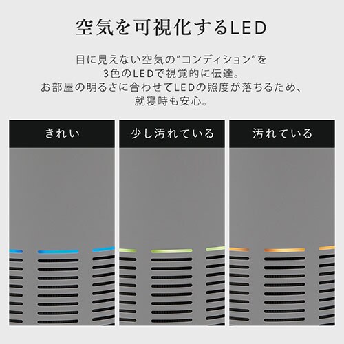 cado 空気清浄機（26畳） LEAF320i インディゴブラック 7267241