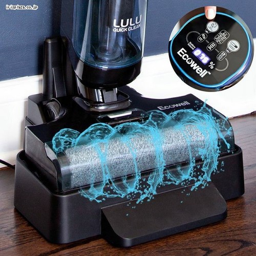LULU　乾湿両用バキューム&ワッシャースティッククリーナー　コードレス掃除機 掃除機 クリーナー LULU乾湿両用スティッククリーナー 黒／青 P05