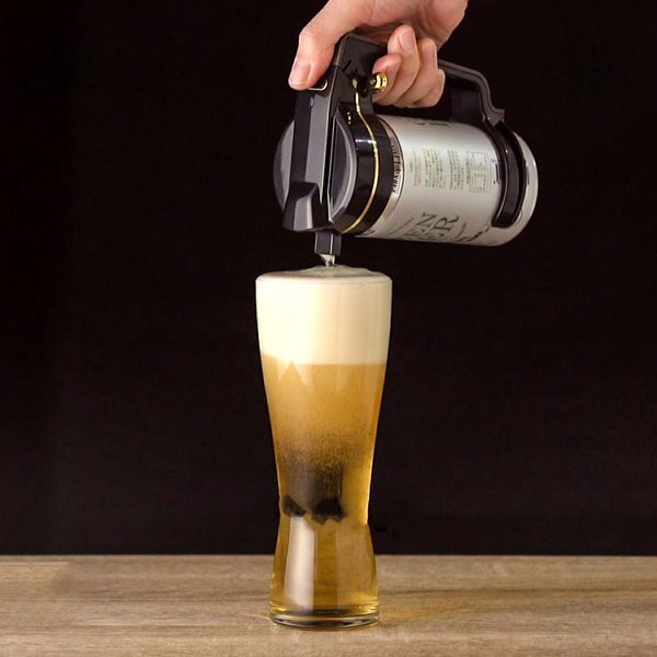 ビールサーバ 超音波式 ハンディビールサーバー ブルーグレー GH-BEERN-BG 7267709