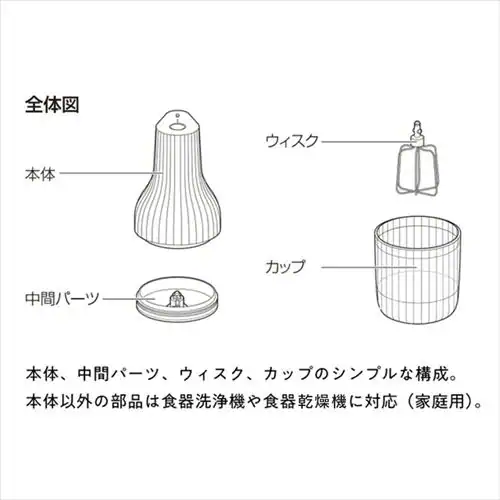 貝印 自動生クリームホイッパー 生クリッチ (namacrich) DK5150 ホワイト_10