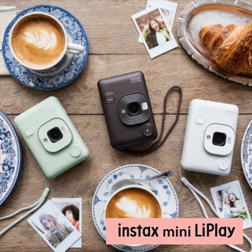 �x�m�t�B���� �n�C�u���b�h�C���X�^���g�J���� �`�F�L instax mini LiPlay 16835134 �~�X�e�B�[�z���C�g�y���������s�z_2